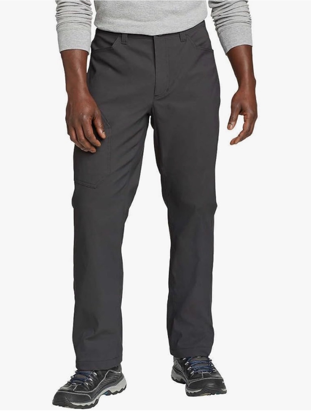 Eddie Bauer Men's Fleece Lined 2-Way Stretch Tech Pant - Grey 30”x34”